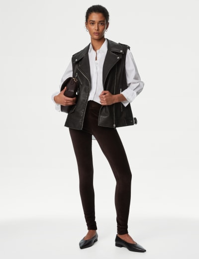Leather Look Leggings M S Collection M S