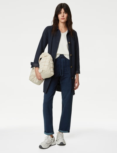 Jersey Drawstring Tapered Trousers M S Collection M S