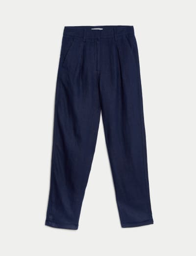 Cotton Blend Slim Fit Ankle Grazer Joggers M S Collection M S