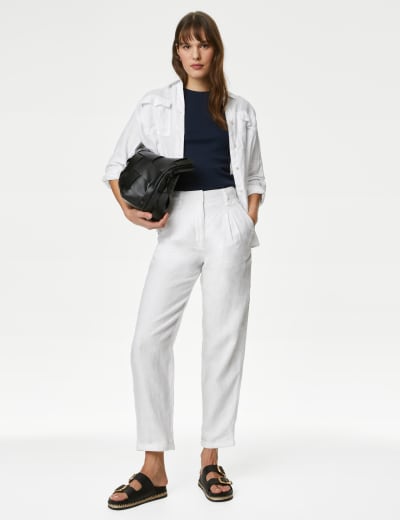 Cropped trousers ladies marks and spencer online
