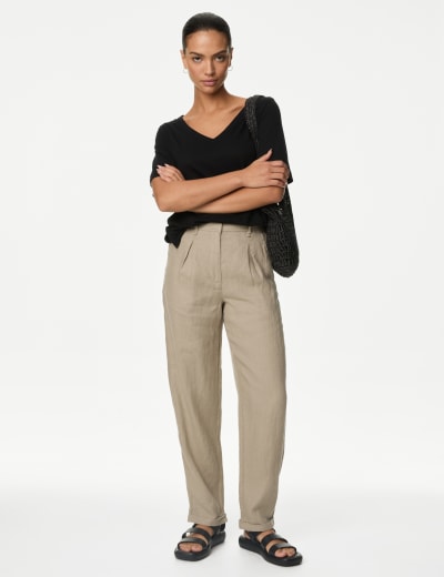 Marks and spencer cropped trousers ladies sale
