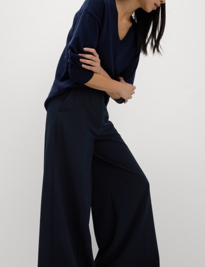 Wide Leg Trousers | M&S Collection | M&S