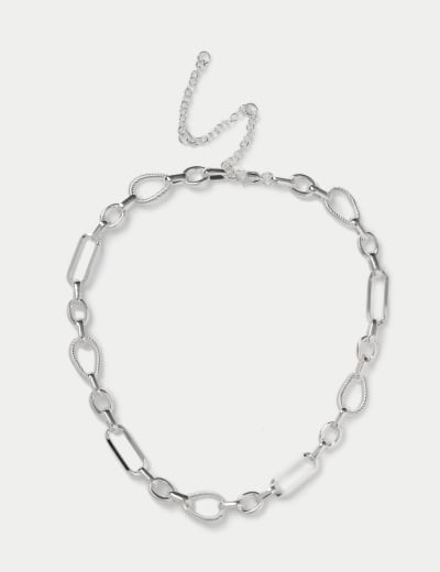 Brushed silver chain sale