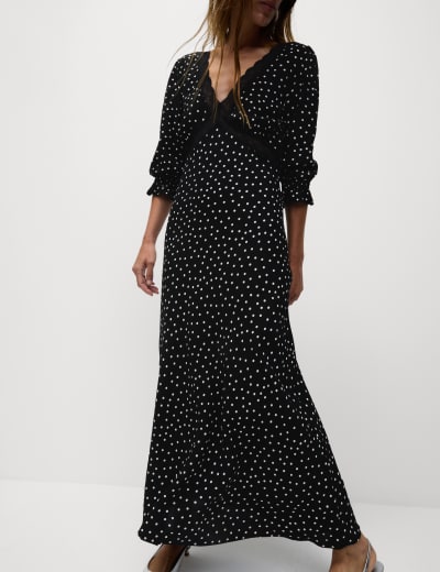 M&s black slip dress clearance
