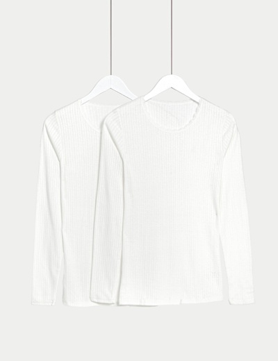 2pk Thermal Pointelle Vests M S Collection M S