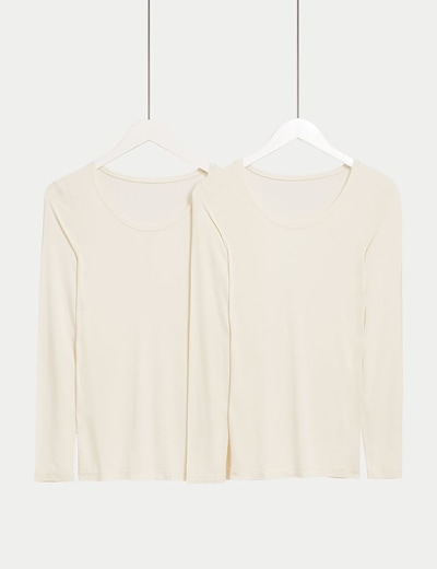 トップス SECOND/LAYER VEAL THERMAL WHITE kids-thermal-ski-base-layer-1-