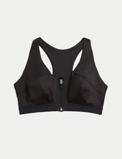 Reebok zip front sports bra hotsell