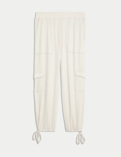 Cosy Waffle Cuffed Hem Lounge Joggers M S Collection M S