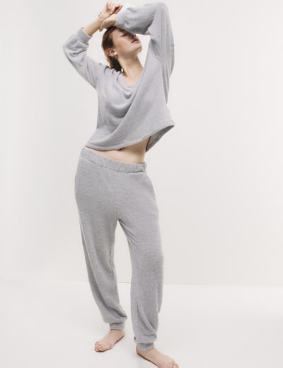 Brushed Knit Rib Lounge Set Body by M S M S