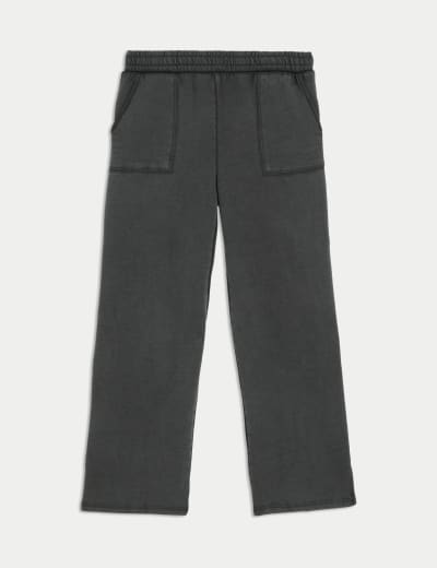 Jersey Twill Straight Leg Trousers | M&S Collection | M&S