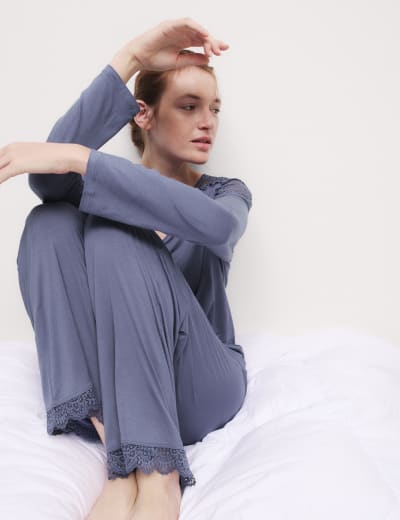 M&s ladies pj bottoms online