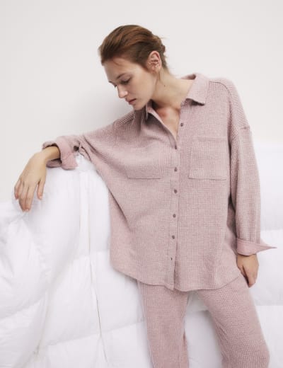 Waffle Pyjama Top M S Collection M S