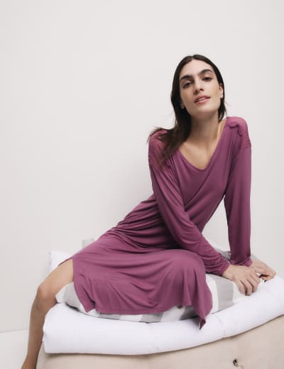 Cool Comfort Star Print Nightdress Body by M S M S