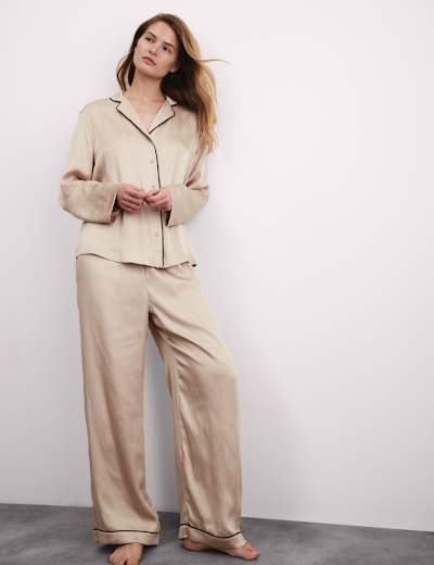 Amelia Satin Pyjama Set Boux Avenue M S