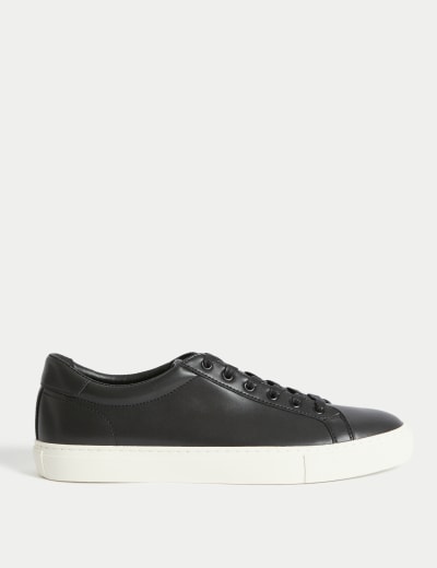 M&s leather trainers hotsell