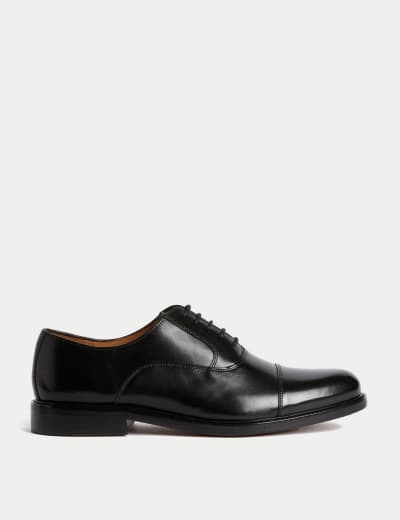Wide Fit Leather Oxford Shoes Autograph M S