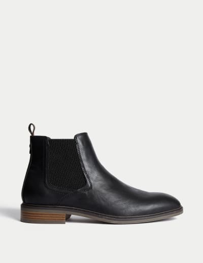 Leather Pull On Chelsea Boots Autograph M S