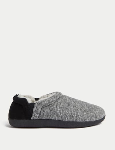M & s mens slippers with velcro discount