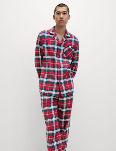 Mens tartan pyjamas on sale