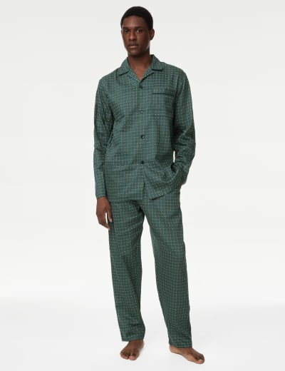 Pure Cotton Striped Pyjama Set M S Collection M S