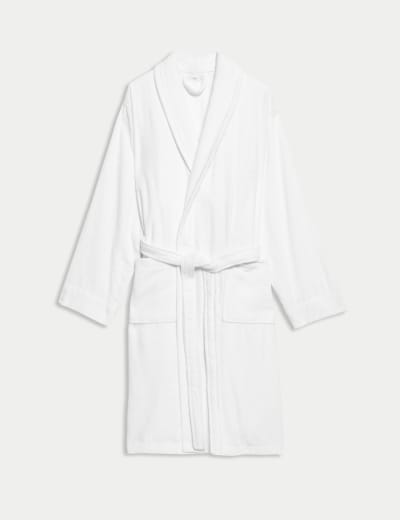 Pure Cotton Jersey Waffle Dressing Gown Body by M S M S