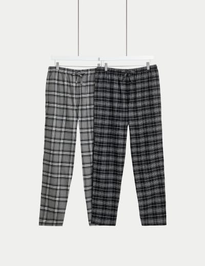 Mens pyjama bottoms brushed cotton online
