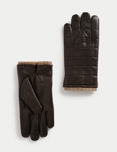 M&s leather gloves discount