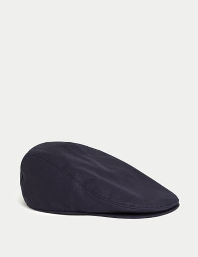 Wool Rich Textured Flat Cap with Stormwear M S SARTORIAL M S