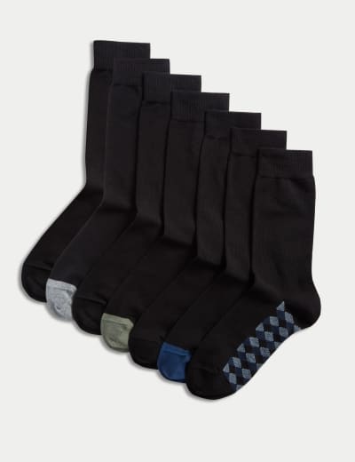 7pk Cotton Rich Socks M S Collection M S