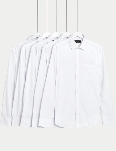 3pk Regular Fit Easy Iron Short Sleeve Shirts M S Collection M S