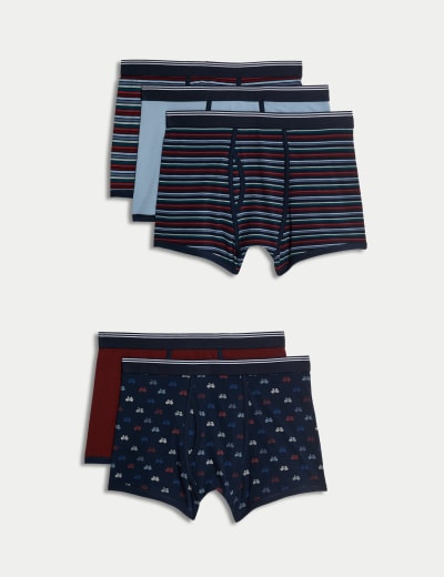 5pk Cotton Rich Cool Fresh Trunks M S Collection M S