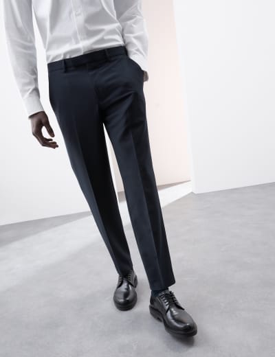 スーツ SUPER120S U-BLACK TROUSERS-SLIM STRAIGHT スーツ