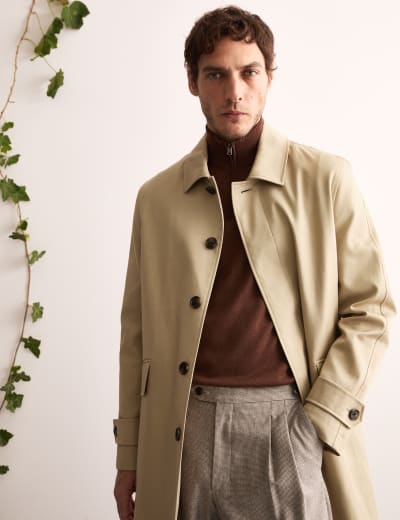 M&s pea coat mens top