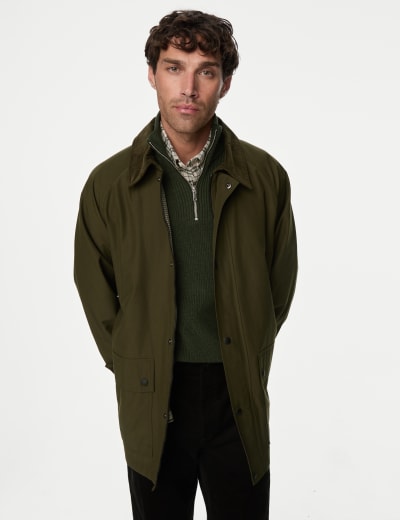 M&s wax jacket clearance