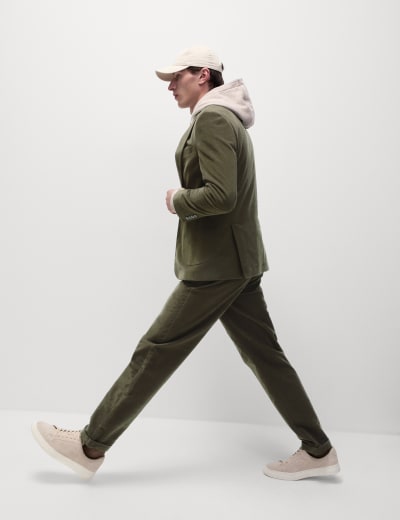 Regular Fit Linen Blend Trousers M S Collection M S