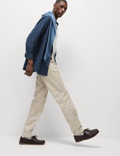 Regular Fit Elasticated Waist Chinos M S Collection M S