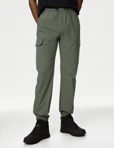 Tapered Fit Stretch Cargo Trousers M S Collection M S
