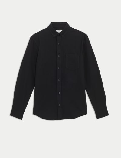 Cotton Rich Knitted Polo Shirt M S Collection M S