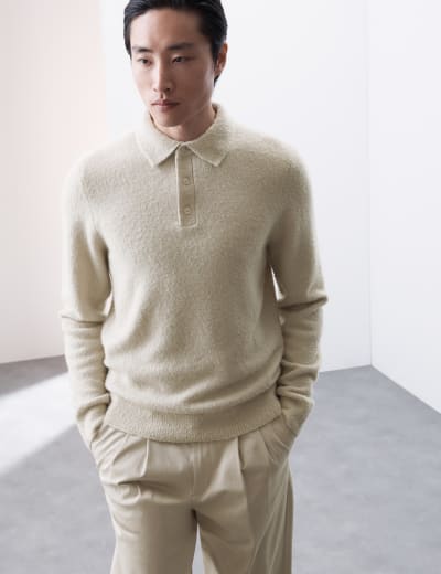 M and s polo neck top