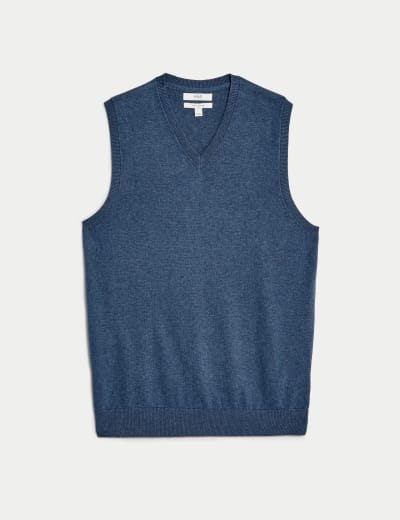 Pure Extra Fine Lambswool V Neck Jumper M S Collection M S