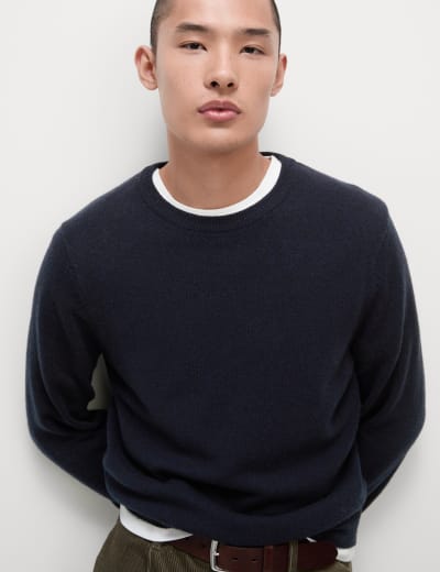 Pure Extra Fine Lambswool V Neck Jumper M S Collection M S