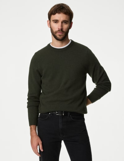 Pure Extra Fine Lamsbwool V Neck Jumper M S Collection M S