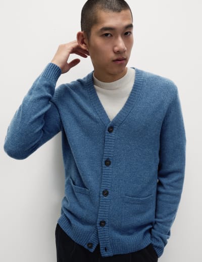 Pure Cashmere Shawl Collar Cardigan Autograph M S