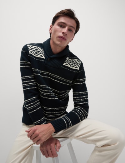 M&s fairisle jumper shop