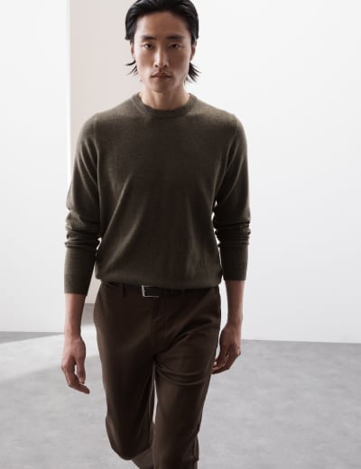 Pure Extra Fine Merino Wool V Neck Jumper Autograph M S
