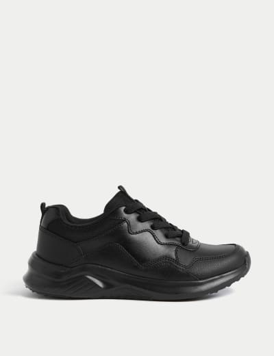 Kids Leather Lace Up School Shoes 13 Small 10 Large M S Collection M S