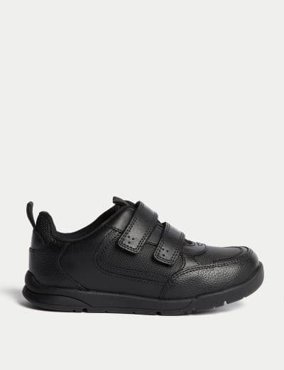 Leather Riptape School Shoes 8 Small 2 Large M S Collection M S