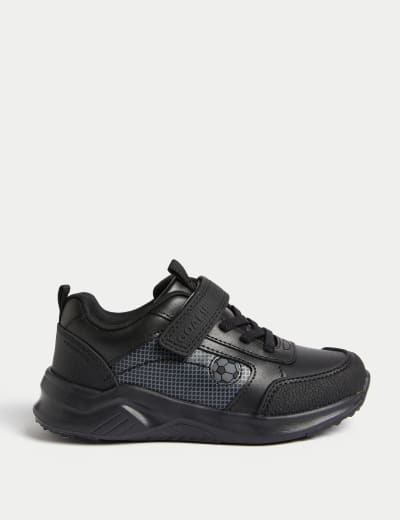 Kids Leather Riptape School Shoes Clarks M S