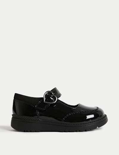 Kids Patent Leather School Shoes 8 Small 1 Large M S Collection M S