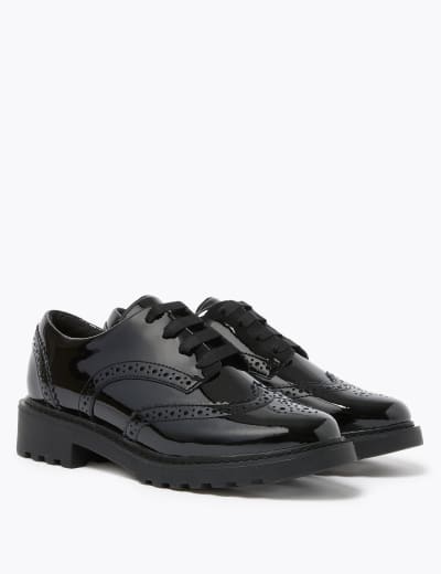 Kids Leather Lace up Brogues School Shoes 13 Small 7 Large M S Collection M S